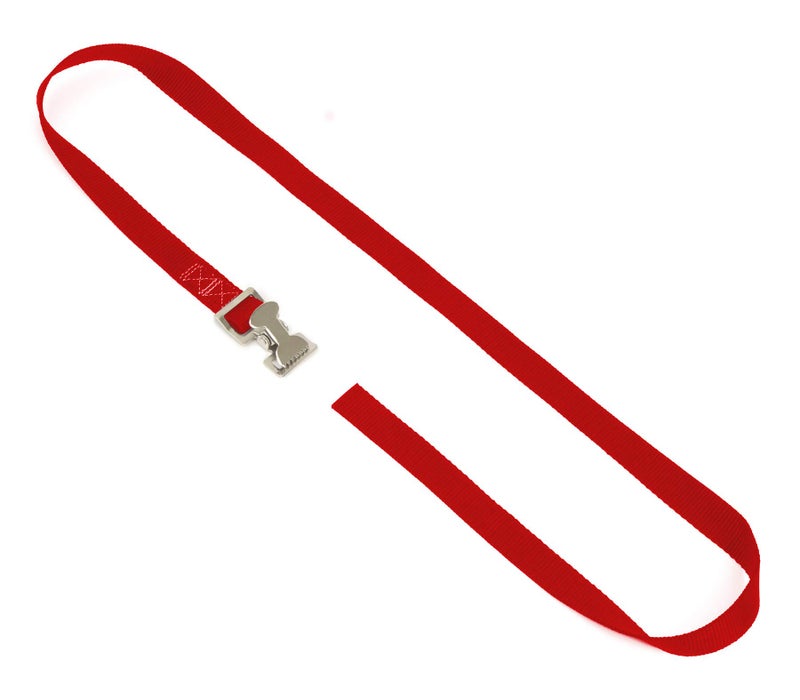 PowerTye 1in x 4ft Utility Lashing Strap - Made in USA - 150 lb. Working Load Limit / 450 lb. Breaking Strength - Red (4-Pack) - Image 2